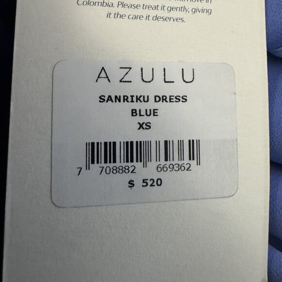 Azulu Sanriku Maxi dress in blue one shoulder size XS new with tags Runway - Picture 8 of 10